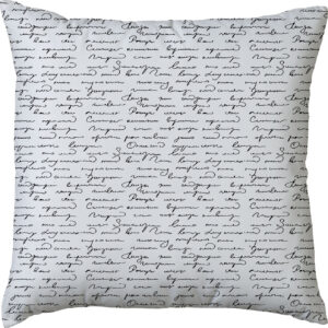 El Yazısı Desen Kırlent